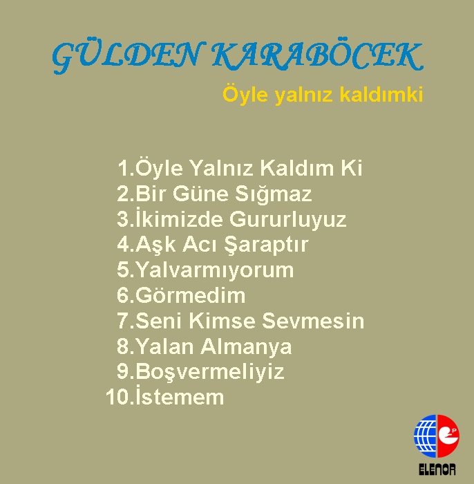 ÖYLE YALNIZ KALDIMKİ
